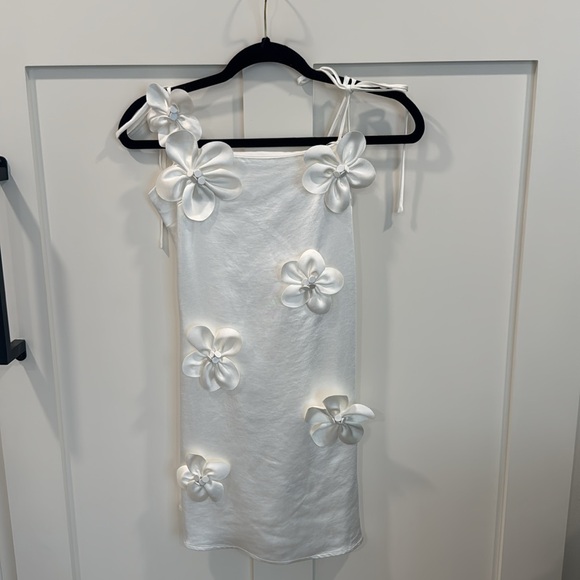 Astr Dresses & Skirts - ASTR White Embellished Sheath Mini Dress